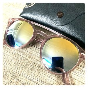 Ray-Ban Sunglasses - Round Frame + Mirrored Lenses